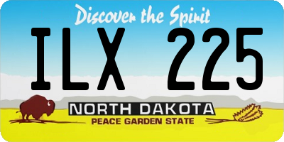 ND license plate ILX225