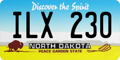 ND license plate ILX230