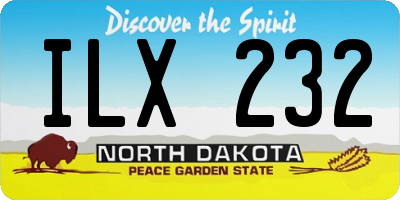 ND license plate ILX232