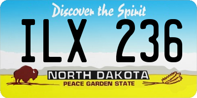 ND license plate ILX236