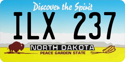 ND license plate ILX237