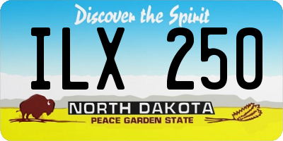 ND license plate ILX250