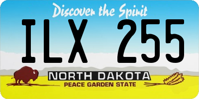 ND license plate ILX255
