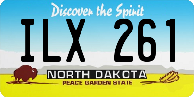 ND license plate ILX261