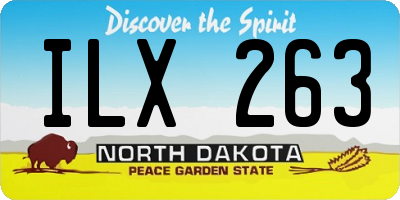 ND license plate ILX263