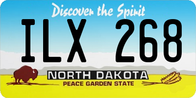 ND license plate ILX268