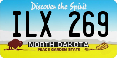 ND license plate ILX269