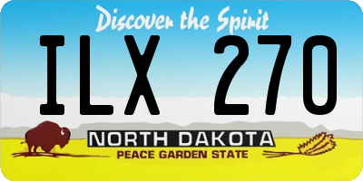 ND license plate ILX270