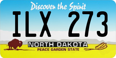 ND license plate ILX273