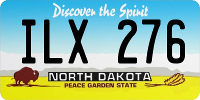 ND license plate ILX276