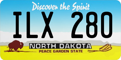 ND license plate ILX280