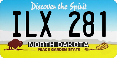 ND license plate ILX281