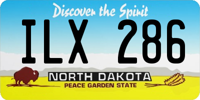 ND license plate ILX286