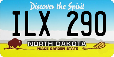 ND license plate ILX290