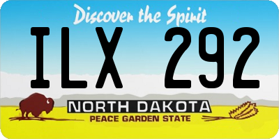 ND license plate ILX292