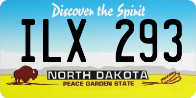 ND license plate ILX293