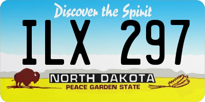 ND license plate ILX297