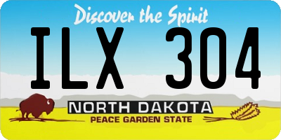 ND license plate ILX304