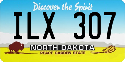 ND license plate ILX307
