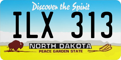 ND license plate ILX313