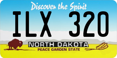 ND license plate ILX320