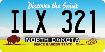 ND license plate ILX321