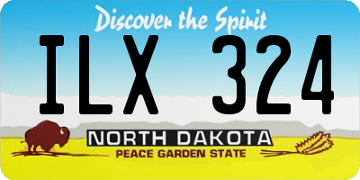 ND license plate ILX324