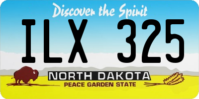 ND license plate ILX325