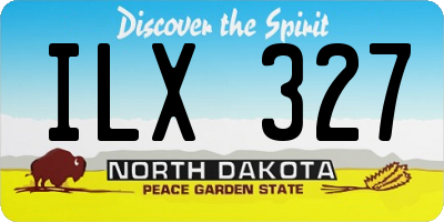 ND license plate ILX327