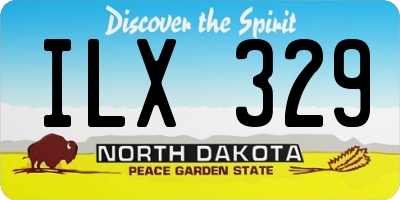 ND license plate ILX329