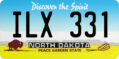 ND license plate ILX331