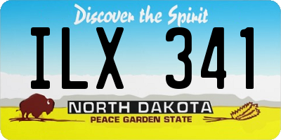 ND license plate ILX341