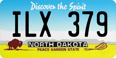 ND license plate ILX379