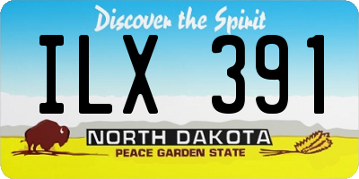 ND license plate ILX391