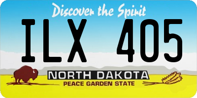 ND license plate ILX405