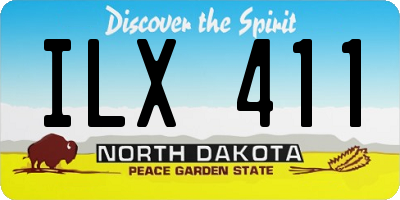 ND license plate ILX411