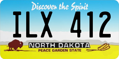 ND license plate ILX412