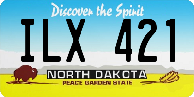 ND license plate ILX421