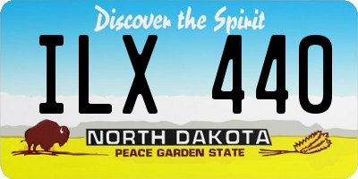 ND license plate ILX440