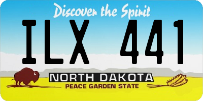 ND license plate ILX441