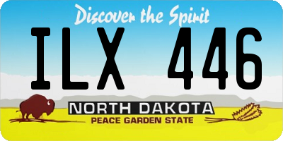 ND license plate ILX446
