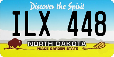 ND license plate ILX448