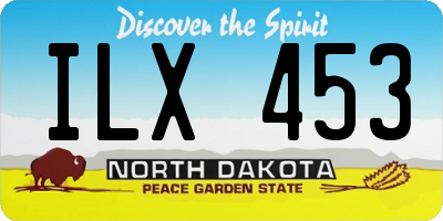 ND license plate ILX453