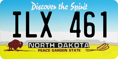 ND license plate ILX461