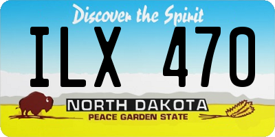 ND license plate ILX470