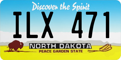 ND license plate ILX471