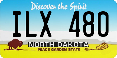 ND license plate ILX480