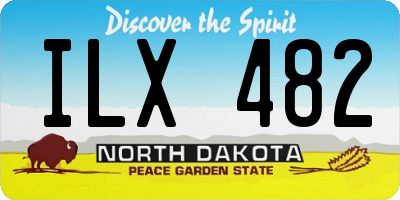 ND license plate ILX482