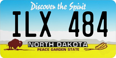 ND license plate ILX484