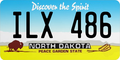 ND license plate ILX486